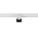 White square recessed track lighting fixture.