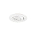 White recessed ceiling light fixture, adjustable angle.
