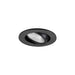 Black recessed adjustable spotlight fixture.