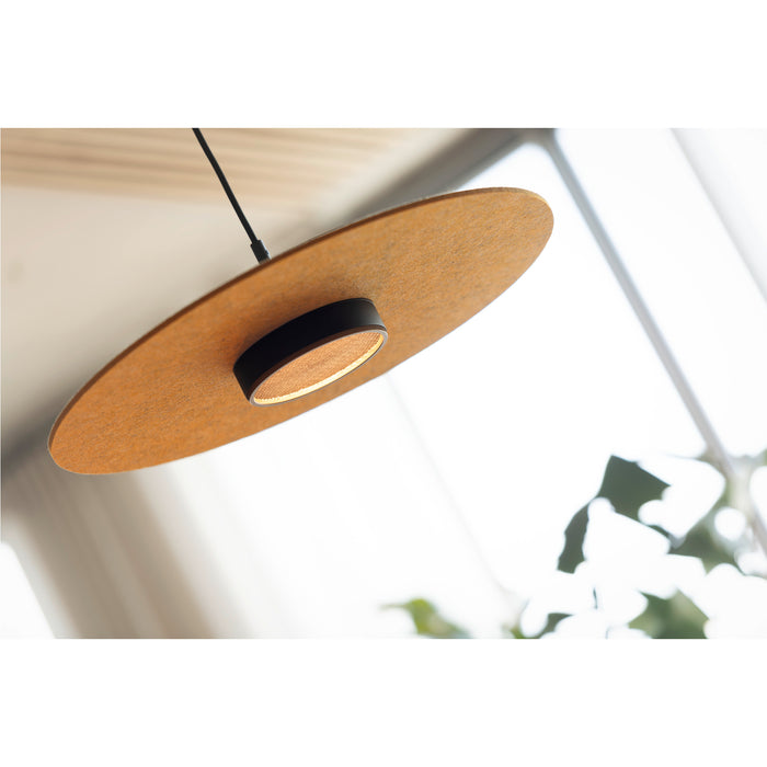 SLV 1009018 GRIP! FLAT, 48V pendant light, DALI, Pendant length 200 cm, 2700/3000 K, black / gold (MD20)