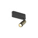 Metal surface-mounted spotlight with a matte black base and olive green cylindrical head.
