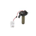 Recessed downlight mounting hardware with transformer, metal, olive green finish.