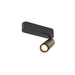 Modern wall-mounted spotlight, metal, matte black and olive green finish.