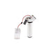 White recessed downlight with driver, spring mounting.