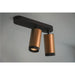 SLV 1009099 GRIP! L, SPOT CL, double, QPAR51, ceiling-mounted light, cylindrical, 2 x max. 6 watts, gold / black (MD02)