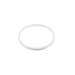 White silicone gasket ring with textured edge.