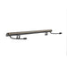Gray aluminum LED wall wash light fixture with mounting brackets.