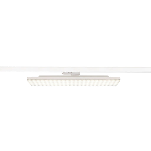 White LED track light fixture, rectangular shape.