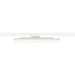 White LED track light fixture, rectangular shape, mounted on a white track.