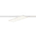 White rectangular LED panel light, track mounted.