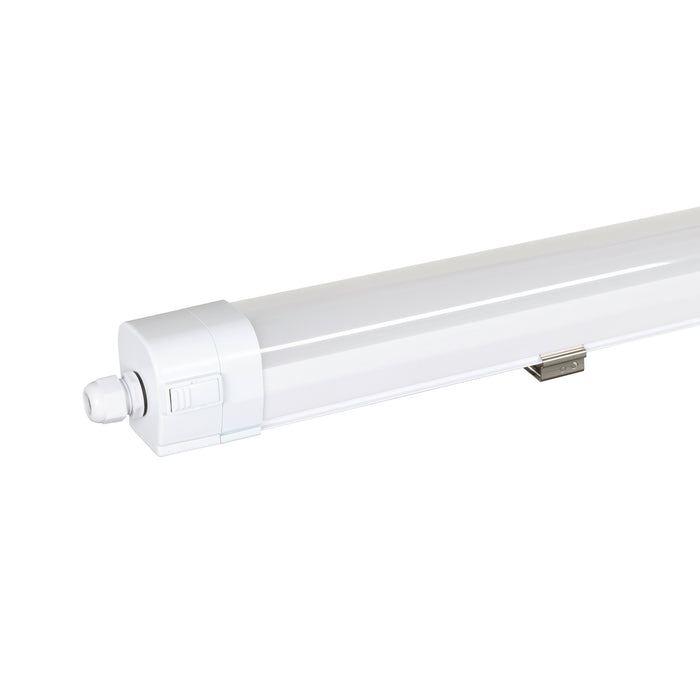 White LED vapor tight light fixture, surface mount.