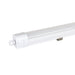 White LED vapor tight light fixture, surface mounted.