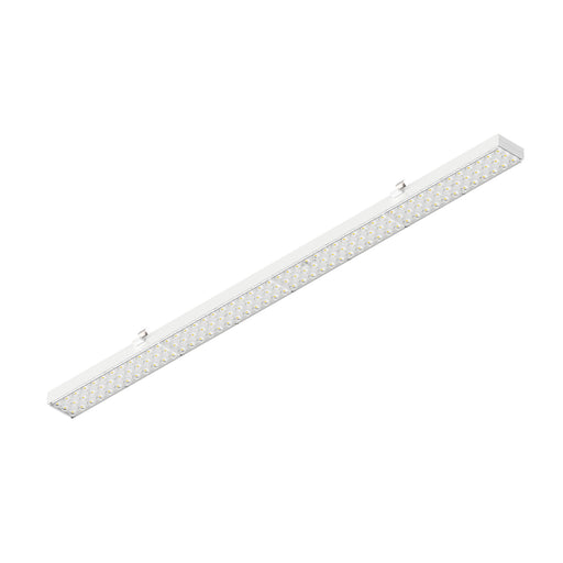 White surface-mounted LED linear light fixture.