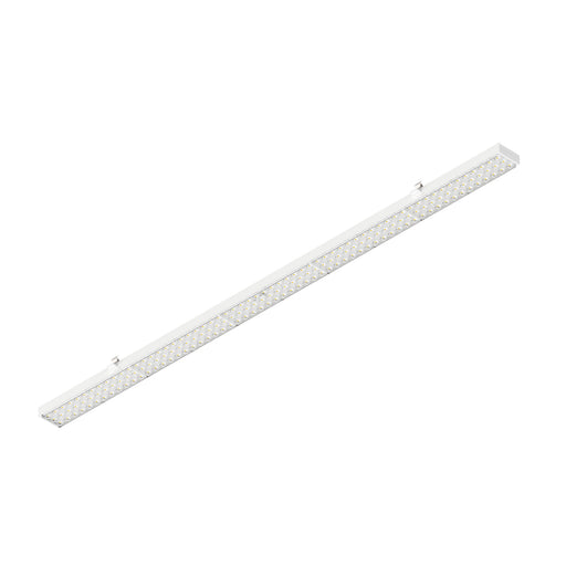 White surface-mounted LED linear light fixture.