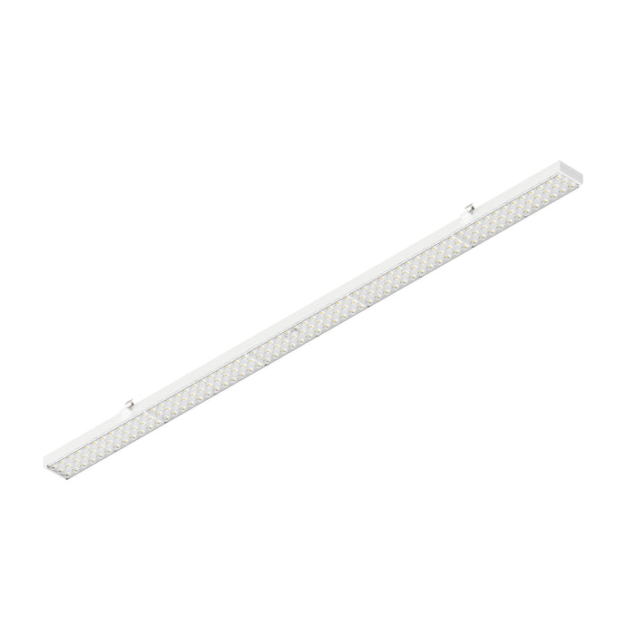 White LED linear light fixture, surface mounted.