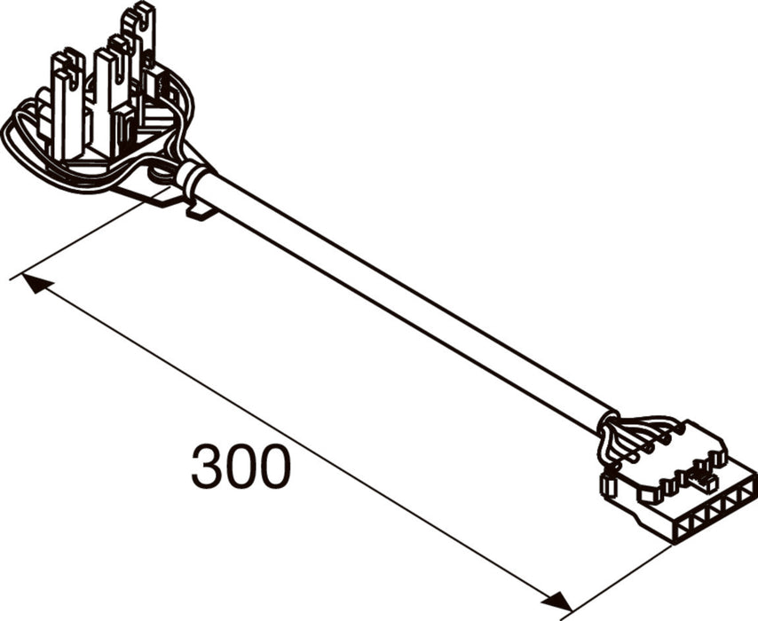 Wiring harness, 300mm length.