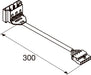 Wiring harness, 300mm length, with two plastic connectors.