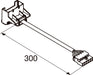 Wiring harness with connectors, 300mm length.