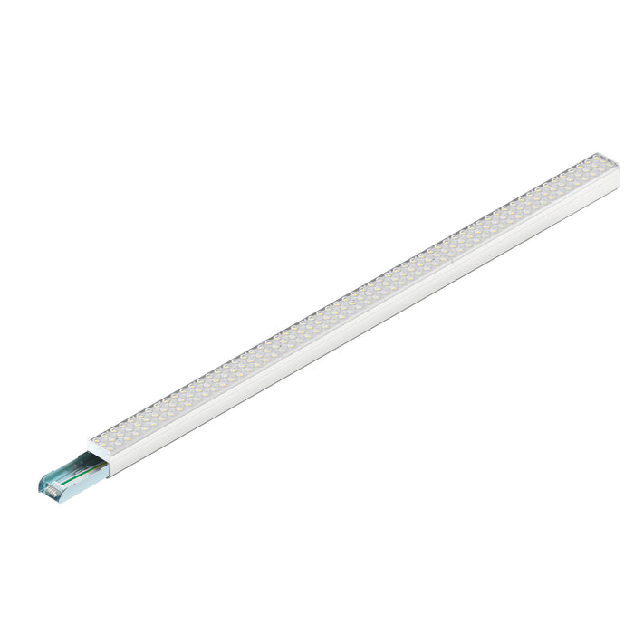 White LED strip light, aluminum housing.