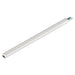 White aluminum LED strip light fixture.