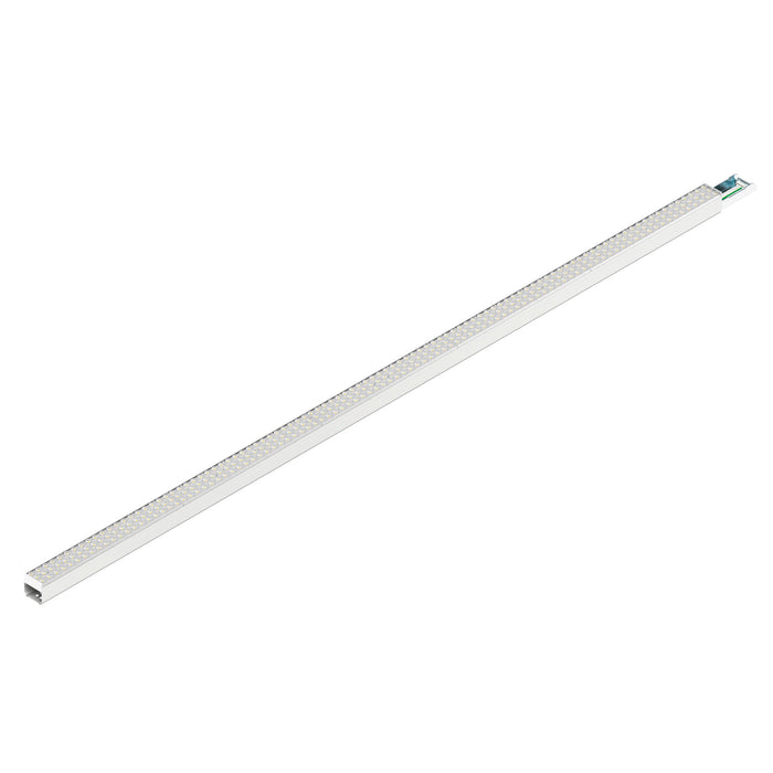White aluminum surface-mounted LED strip light.