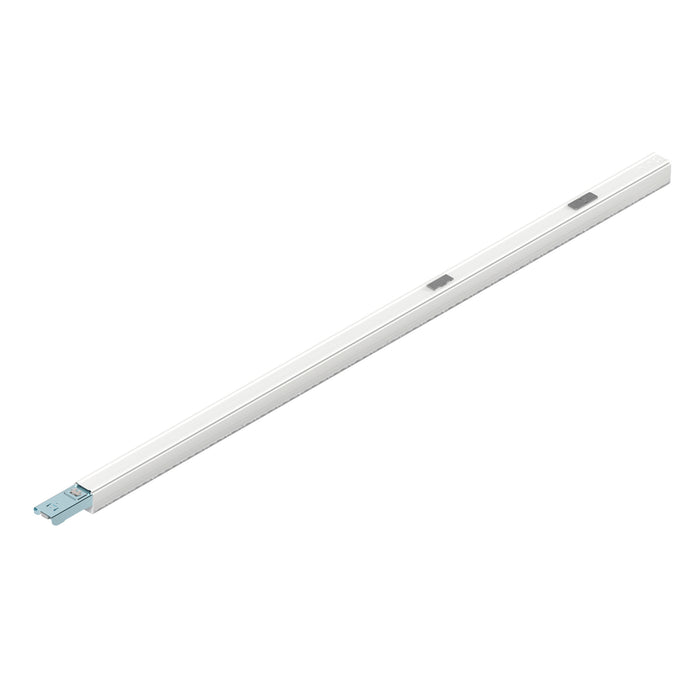 White metal surface-mounted linear light fixture.