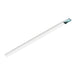 White linear LED light fixture, surface mounted.