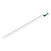 White linear LED light fixture, surface mounted.