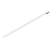 White linear LED ceiling light fixture.
