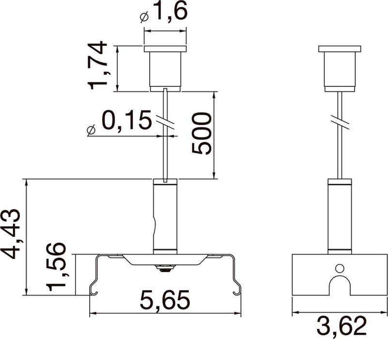SLV 1009247 EASYLIGHT, SCK 5000 Steel cable suspension kits 5000mm (MD12)