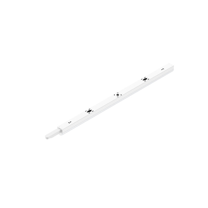 White plastic LED strip light with surface mount.