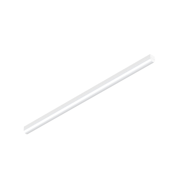 White surface-mounted LED linear light fixture.