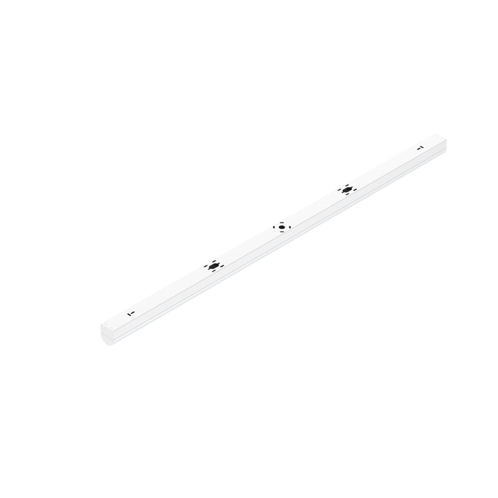 White surface-mounted LED linear light fixture.