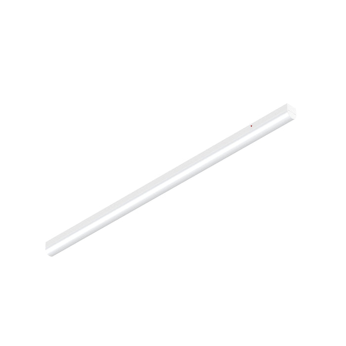 White surface-mounted LED linear light fixture.