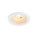 Recessed ceiling light fixture, white finish.