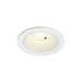 Recessed ceiling light fixture, white finish.