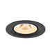 Black recessed ceiling light fixture with a matte finish.