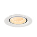 Recessed ceiling light fixture, white finish.