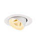 White recessed adjustable LED downlight.