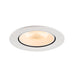 Recessed ceiling light fixture, white finish.