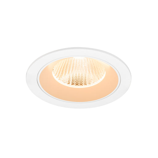 Recessed ceiling light fixture, white finish.