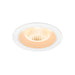 Recessed ceiling light fixture, white finish.