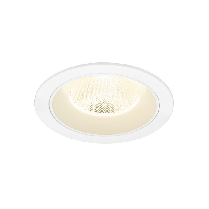 Recessed ceiling light fixture, white finish.