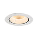 Recessed ceiling light fixture, white finish.