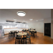 SLV 1007312 MEDO PRO 90, ceiling-mounted light, round, 3000/4000 K, 74 W, trailing-edge phase, 80°, UGR <19, black (MD20)