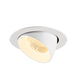 White recessed adjustable LED downlight.