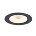 Recessed ceiling light, black finish.
