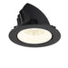 Black recessed LED downlight fixture with matte finish.
