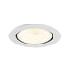 Recessed ceiling light fixture, white finish.