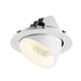 White recessed adjustable LED downlight.